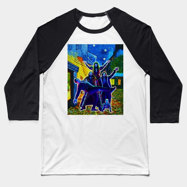 Vampire Van Gough Baseball T-Shirt by Hidarsup Bahagiarsa